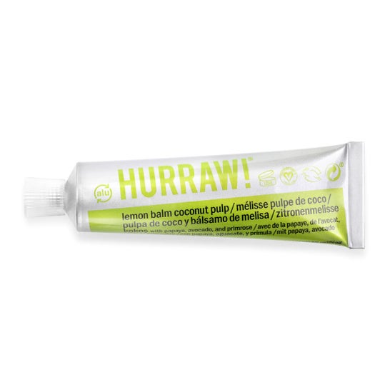 Hurraw! Balmtoo Baume Multi-Usages Mélisse Pulpe de Coco 30ml