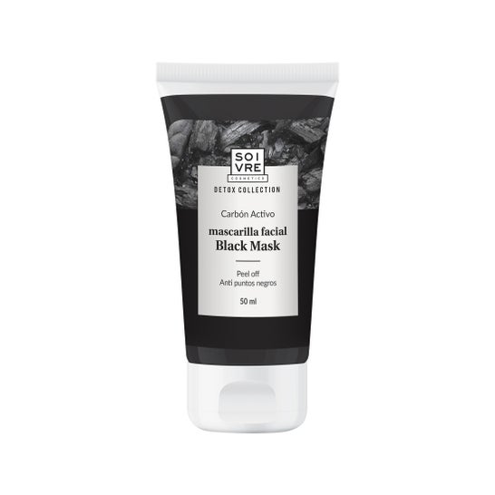 Soivre Black Mask Masque Visage au Charbon Actif Végétal 50ml