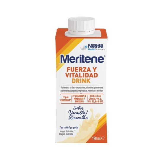 Meritene Fuerza y Vitalidad Drink Vainilla 12x180ml