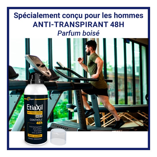 Etiaxil Anti-Transpirant Men Contrôle 48h Aérosol 2x150ml