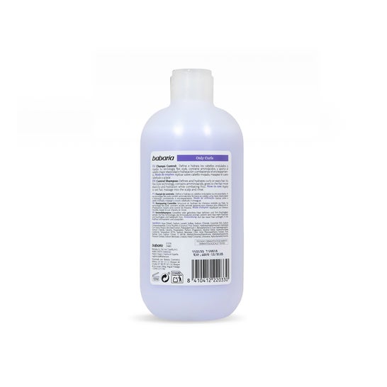 Babaria Only Curls Shampooing de contrôle pour cheveux bouclés 500ml