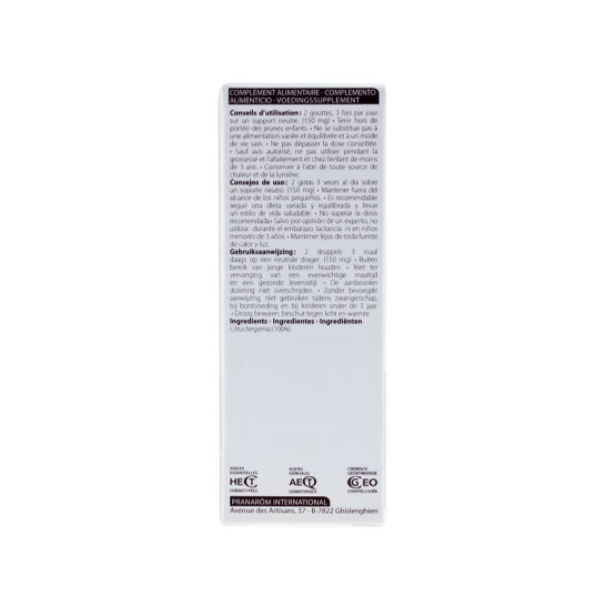 Pranarôm Huile essentielle Bergamotier 10ml