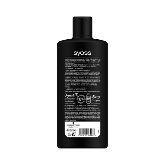 Syoss Volume Shampooing cheveux fins - No Body 440ml
