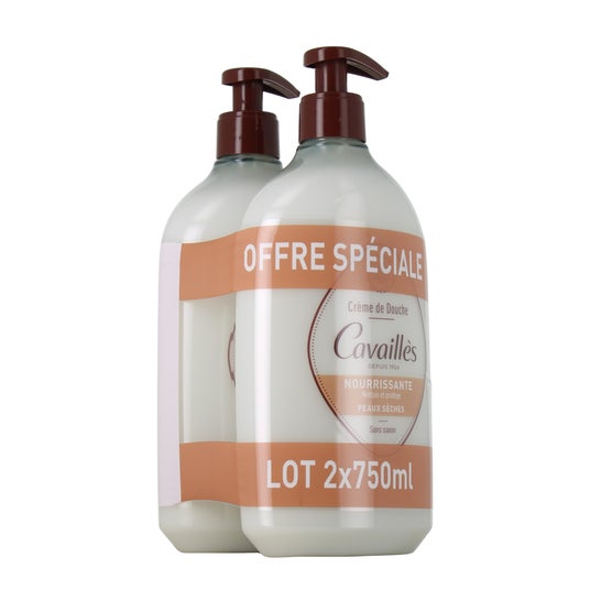 Cavaillès Crème Douche Nourrissante Peaux Sèches 2x750 ml