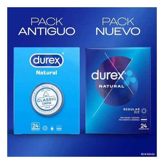 Durex™ Natural Plus Easy-On Easy-On preservativos 24uds 24uds Durex™ Natural Plus Easy-On Easy-On preservativos 24uds 24uds