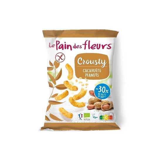 Le Pain des Fleurs Crousty Chips aux Cacahuètes Sans Gluten Bio 75g