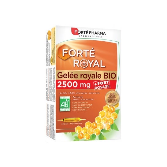 Forte Pharma Forté Royal Gelée Royale Bio 2500mg 20 Ampoules