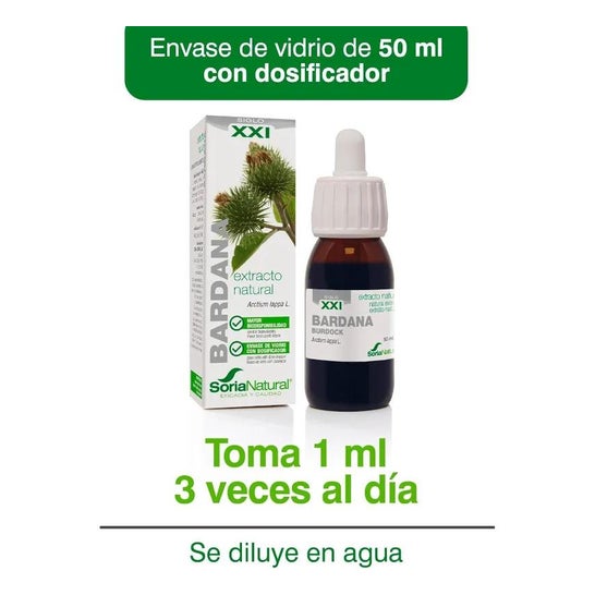 Soria Natural Ext. Glycérine de bardane XXL 50ml Soria Natural Ext. Glycérine de bardane XXL 50ml