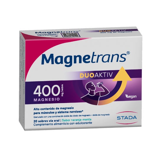 Magnetrans Duo Activ 400 mg Magnésium 20 sachets