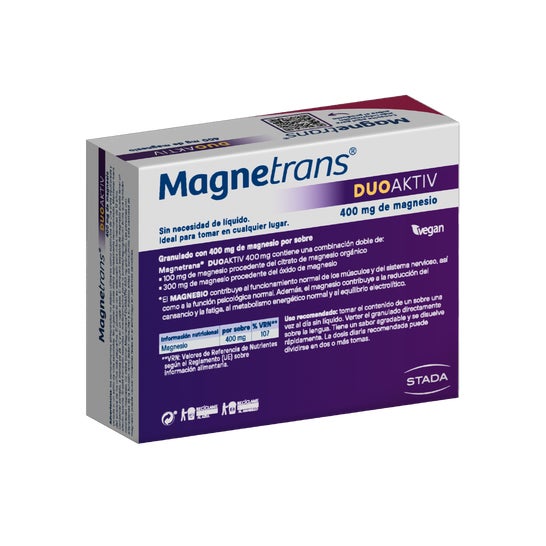 Magnetrans Duo Activ 400 mg Magnésium 20 sachets