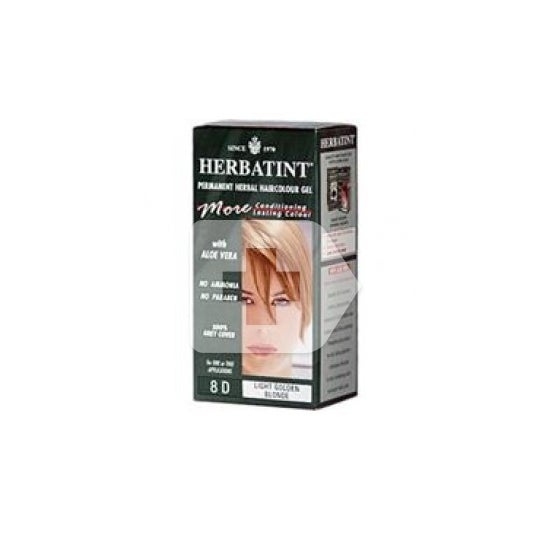 Herbatint Soin Colorant Permanent Couleur Blond Clair Doré 8D 120ml