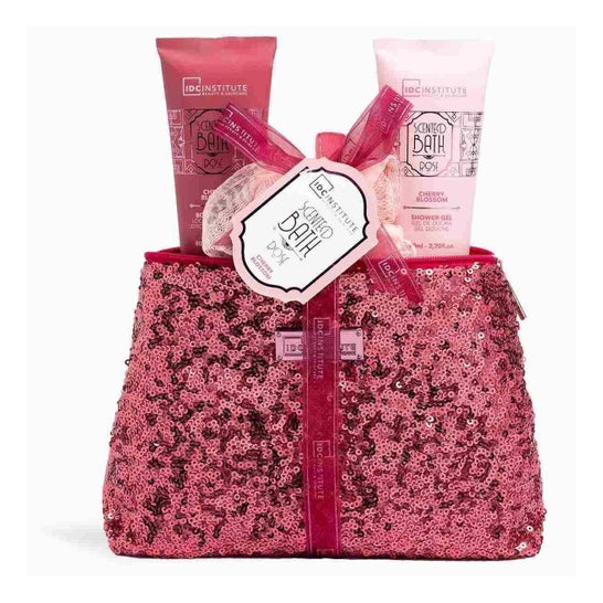Idc Institute Trousse de bain parfumée rose 3 uds