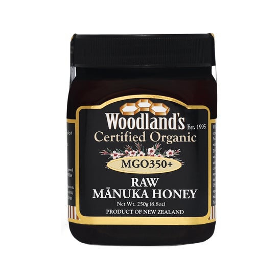 Woodland's Miel de Manuka brute MGO350 monoflorale 250 g