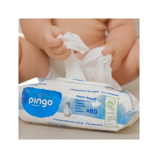 Pingo Toallitas Deshechables Ecológicas 80uds