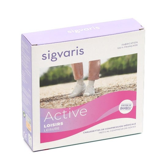Sigvaris 2 Active Loisirs Chaussettes pour femmes Rose Normal TL 1 Paire