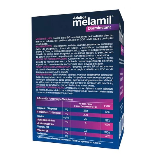 Melamil Dorminstant Adultes 24 Sachets Melamil Dorminstant Adultes 24 Sachets