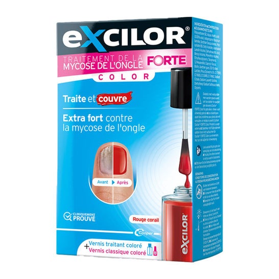 Excilor Forte Color Traitement Mycose Ongles Red 30ml