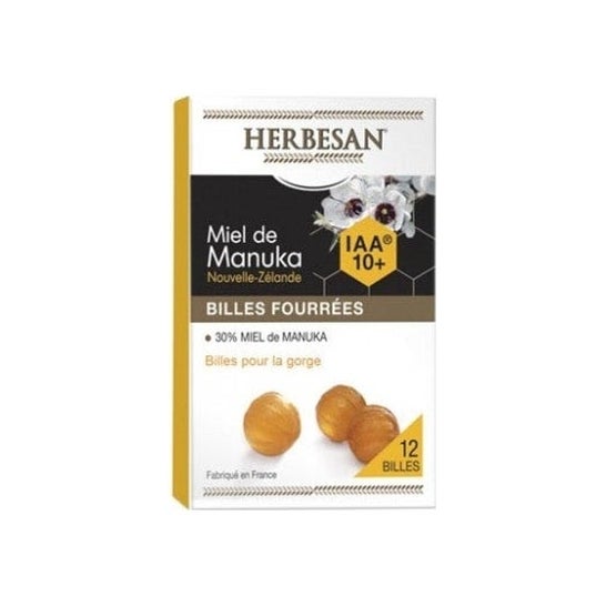 Herbesan Manuka Billes Miel Iaa10+ 12 Perlas