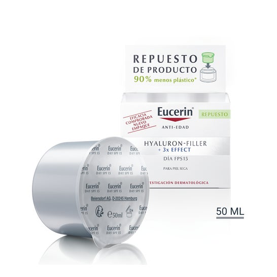 Eucerin Hyaluron Filler 3X Effect Recharge Crème Jour Spf15 50ml