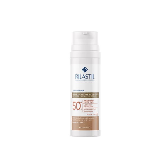 Rilastil Sun System Age Repair Crème Solaire Faciale Anti-âge Teintée SPF50+ 50ml