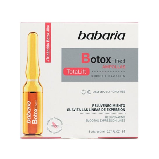 Babaria Ampoules Botox Effet Rajeunissant Usage Quotidien 5x2ml