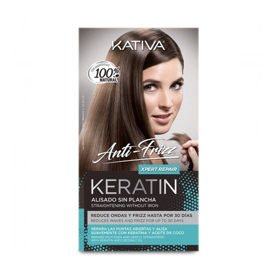 Kativa Keratin Anti-Frizz Alisado Sin Plancha Repara Puntas