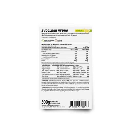 HSN Evoclear Hydro Limón 500g