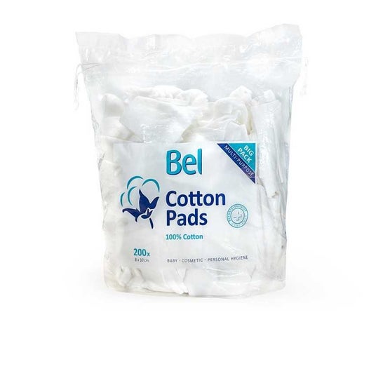 Cottons Pads 100% Cotton 8x10cm 200uts