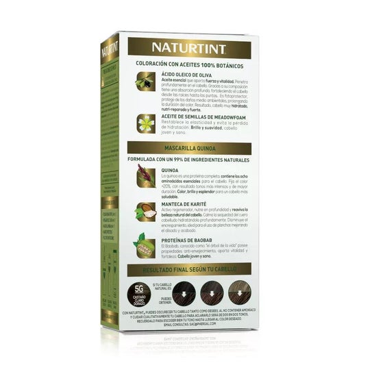 Teinture pour cheveux Naturtint 5G brun doré clair Teinture pour cheveux Naturtint 5G brun doré clair