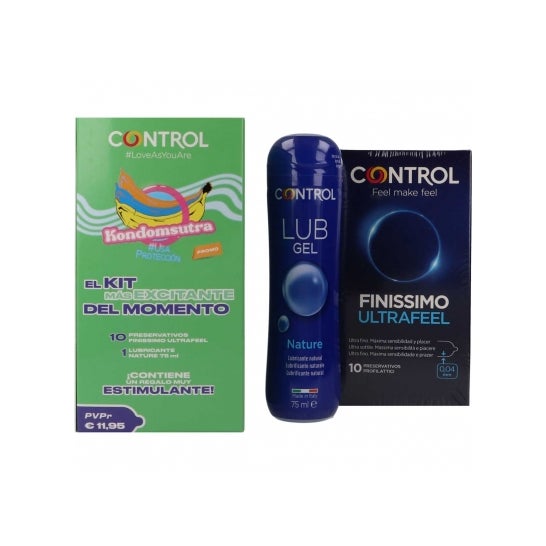 Control Kit Kondomsutra Finissimo Ultrafeel + Lub Gel Nature