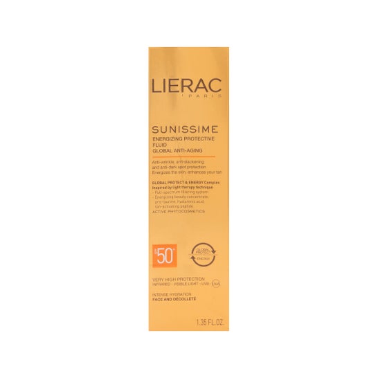 Lierac Sunissime Fluide Protecteur Énergisant Anti-Âge Global SPF50+ 40ml
