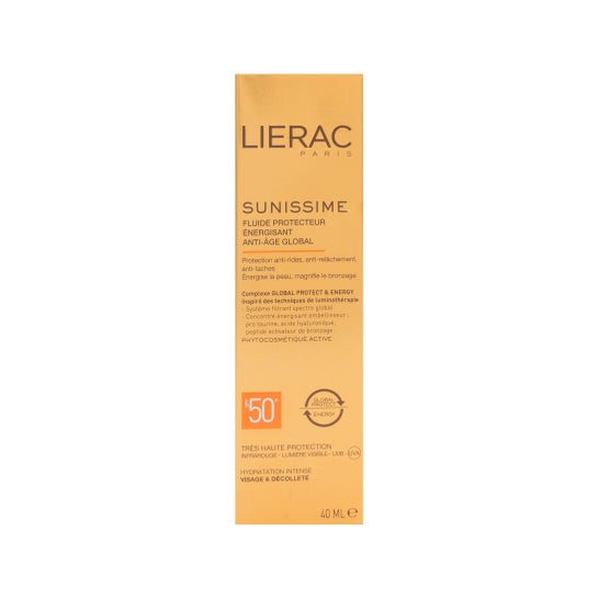 Lierac Sunissime Fluide Protecteur Énergisant Anti-Âge Global SPF50+ 40ml