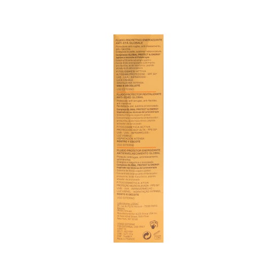 Lierac Sunissime Fluide Protecteur Énergisant Anti-Âge Global SPF50+ 40ml