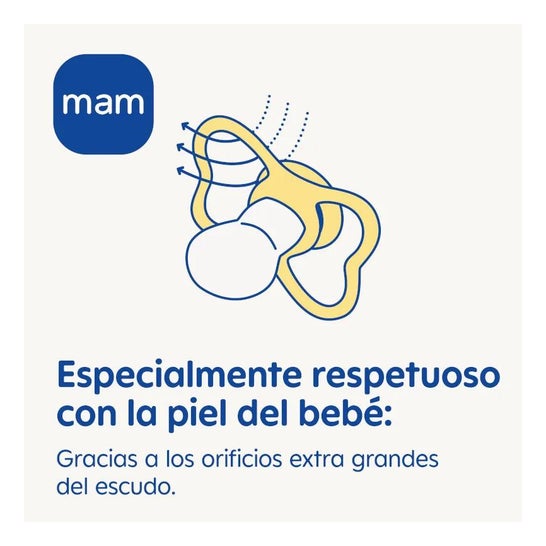 Baby Mam Air Night Sucette +6m Silicone Bleu 2uts Baby Mam Air Night Sucette +6m Silicone Bleu 2uts