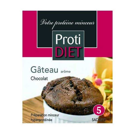 ProtiDiet Préparation pour Gâteau Chocolat 5 Sachets