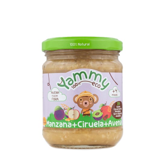 Yammy Potito Ecológico Manzana Ciruela Avena 195g