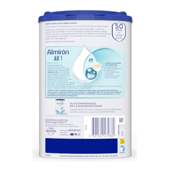 Almirón Advance AR 1 Anti-Regurgitation 800gr Almirón Advance AR 1 Anti-Regurgitation 800gr