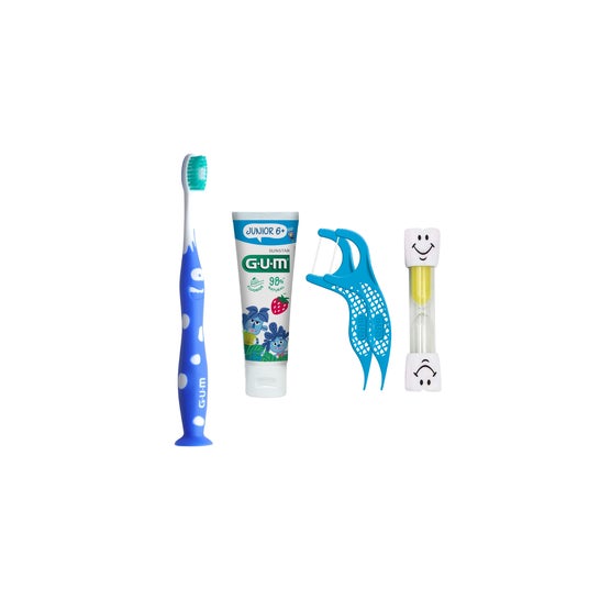 GUM Pack Trousse Junior 6+ Brosse à dents 1 unité