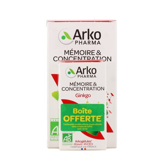 Arkopharma Arkogelules Pack Ginkgo Bio 150caps + 45caps