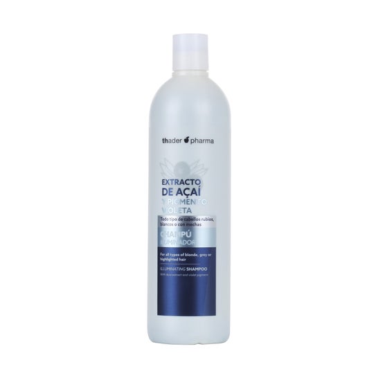 Thader Pharma Shampooing Enlumineur Extrait d'Açaï et Pigment Violet 750 ml