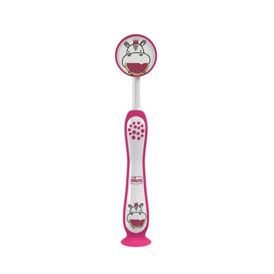 Chicco Cepillo Dental Hipopótamo Rosa Infantil 3-6A 1ud