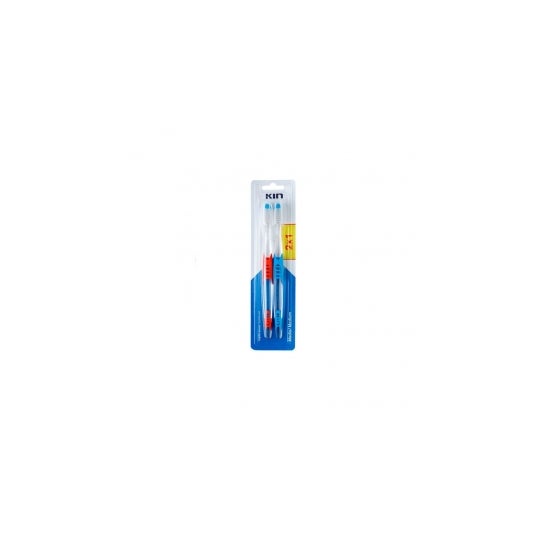 Kin brosse à dents moyenne 2uds
