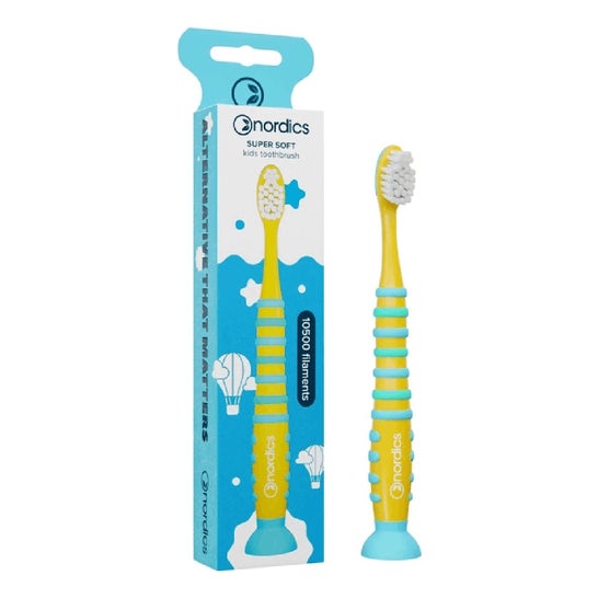 Nordics Brosse Dents Enfants 10.500 Fusée Jaune 1ut