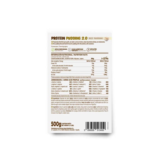 HSN Pudding Proteico 2.0 Arroz con Leche 500g