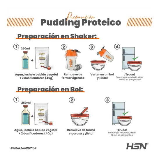 HSN Pudding Proteico 2.0 Arroz con Leche 500g