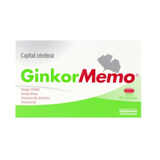 Tonipharm Ginkor Mémo Capital Cérébral 60 capsules
