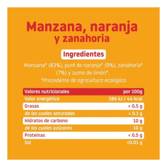 Jarre Smileat Pomme & Orange Bio Jarre Smileat Pomme & Orange Bio