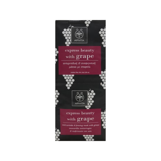 Apivita Express Beauty masque anti-rides et raffermissant au raisin 2x8ml