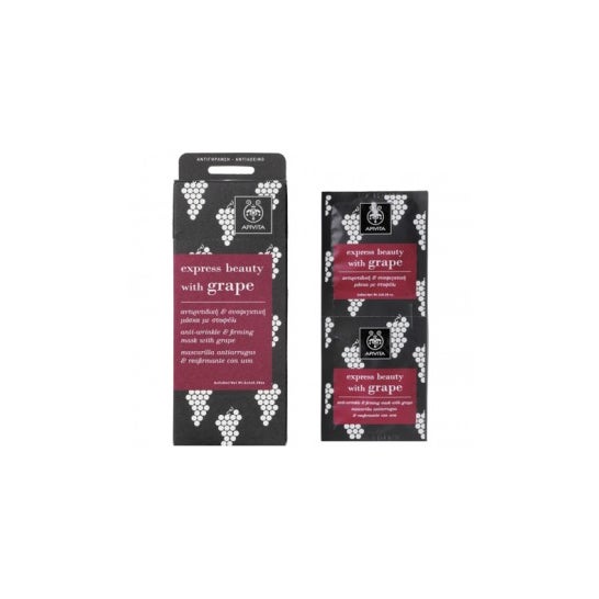 Apivita Express Beauty masque anti-rides et raffermissant au raisin 2x8ml