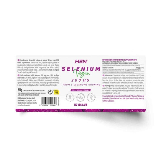 HSN L-seleniometionina 200mcg Selenio 120vcaps